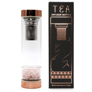 Rose quartz crystal diffuser bottle